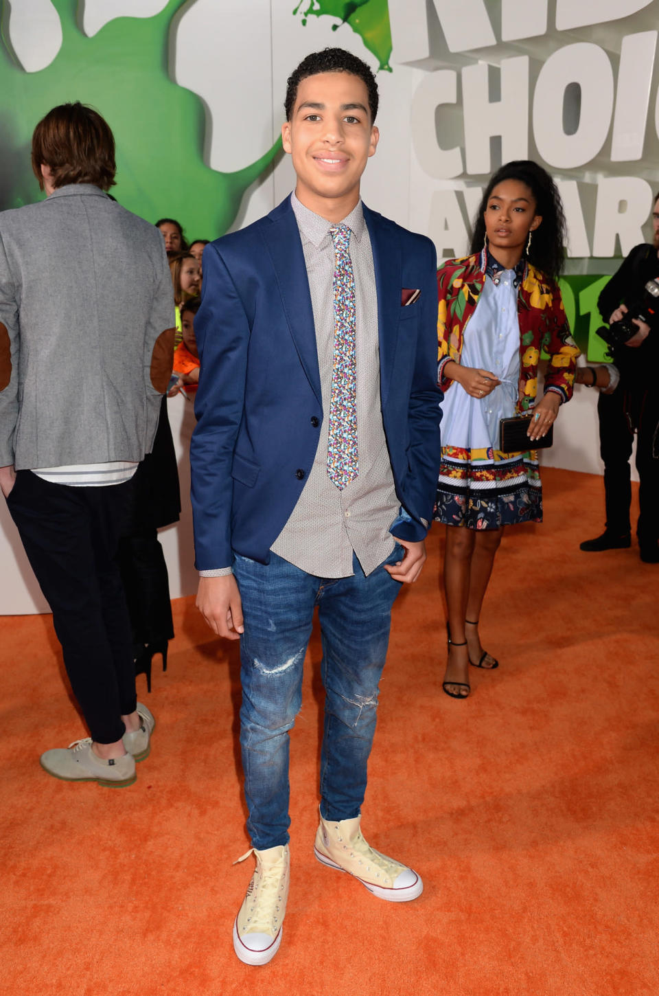 Marcus Scribner was adorably dapper at the 2016 Kids’ Choice Awards