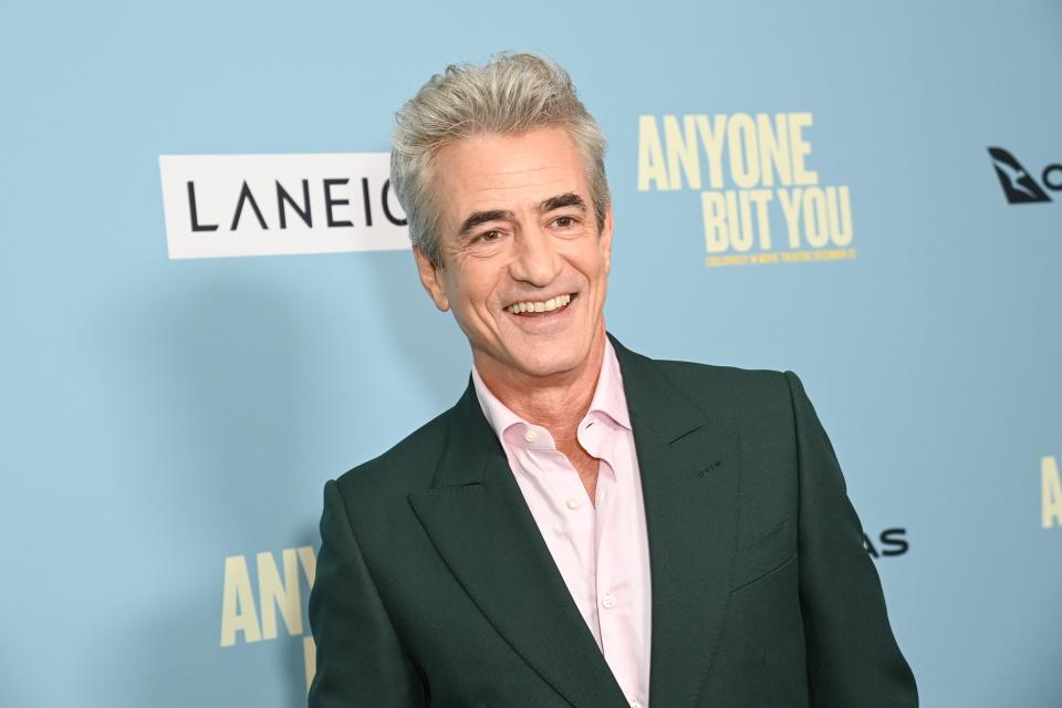 Dermot Mulroney in a green jacket