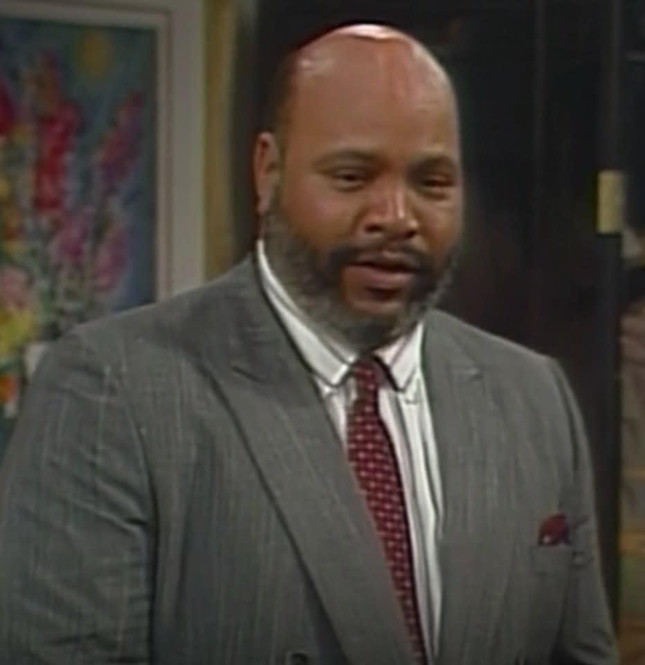 Uncle Phil greets Will in his Bel-Air home in "The Fresh Prince" pilot