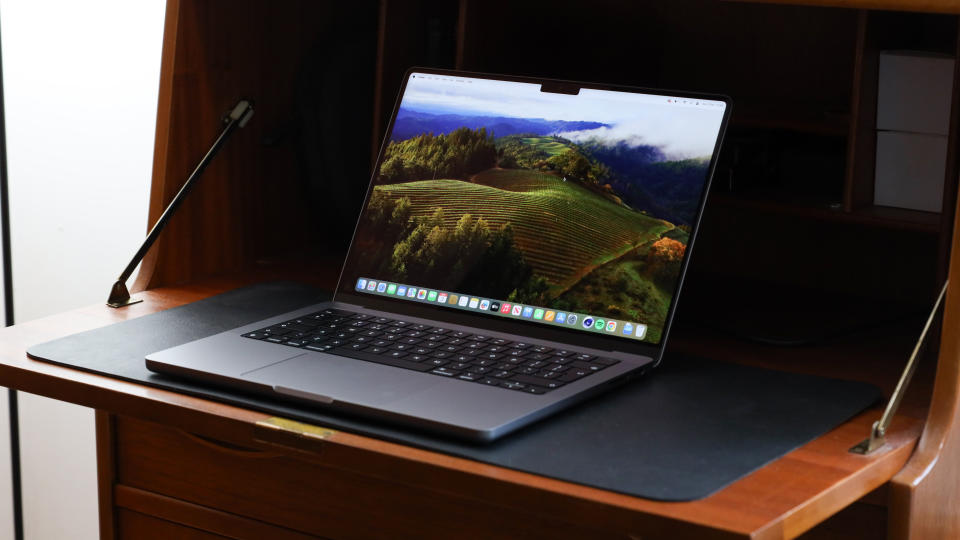 Apple MacBook Pro sitting on a desk