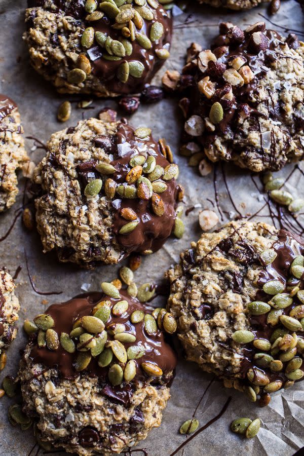 Oatmeal Chocolate Chunk Cookies With Salted Pepitas