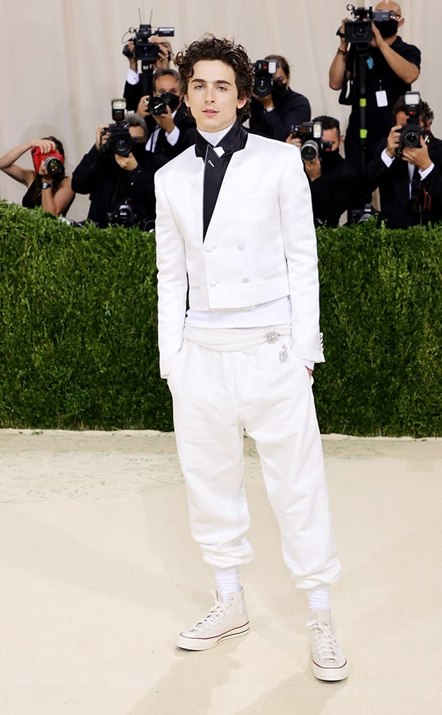 Timothee Chalamet, 2021 Met Gala, Red Carpet Fashion, Arrivals