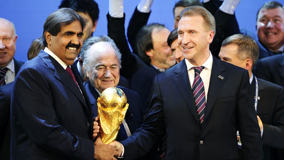 The awarding of the 2022 World Cup to Qatar has been plagued by corruption allegations. Pic: Getty