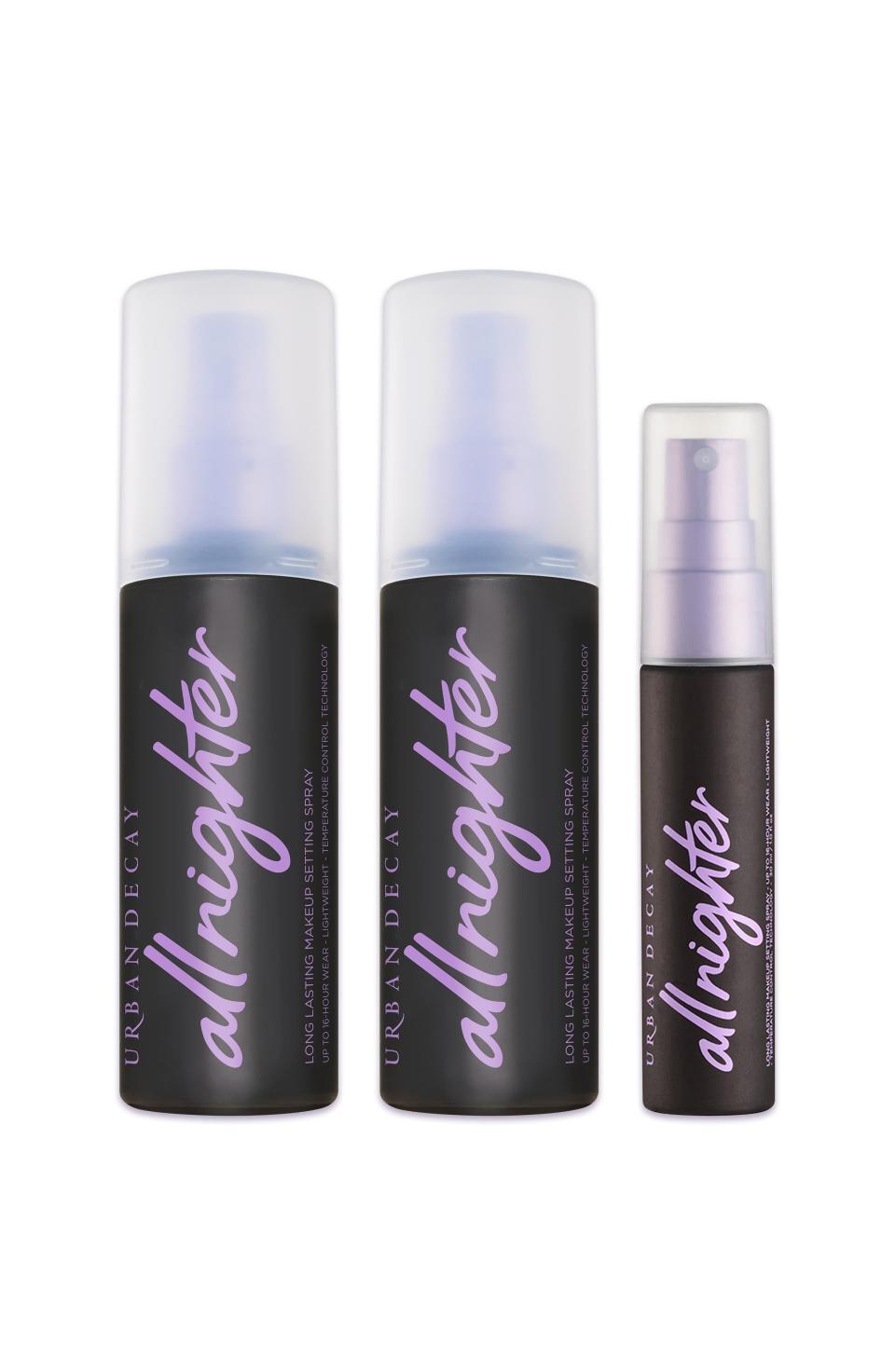 14) All Nighter Long-Lasting Makeup Setting Spray Set ($81 Value)