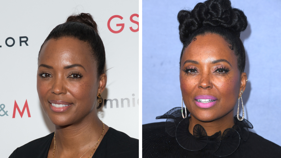 Aisha Tyler in 2015 and 2023