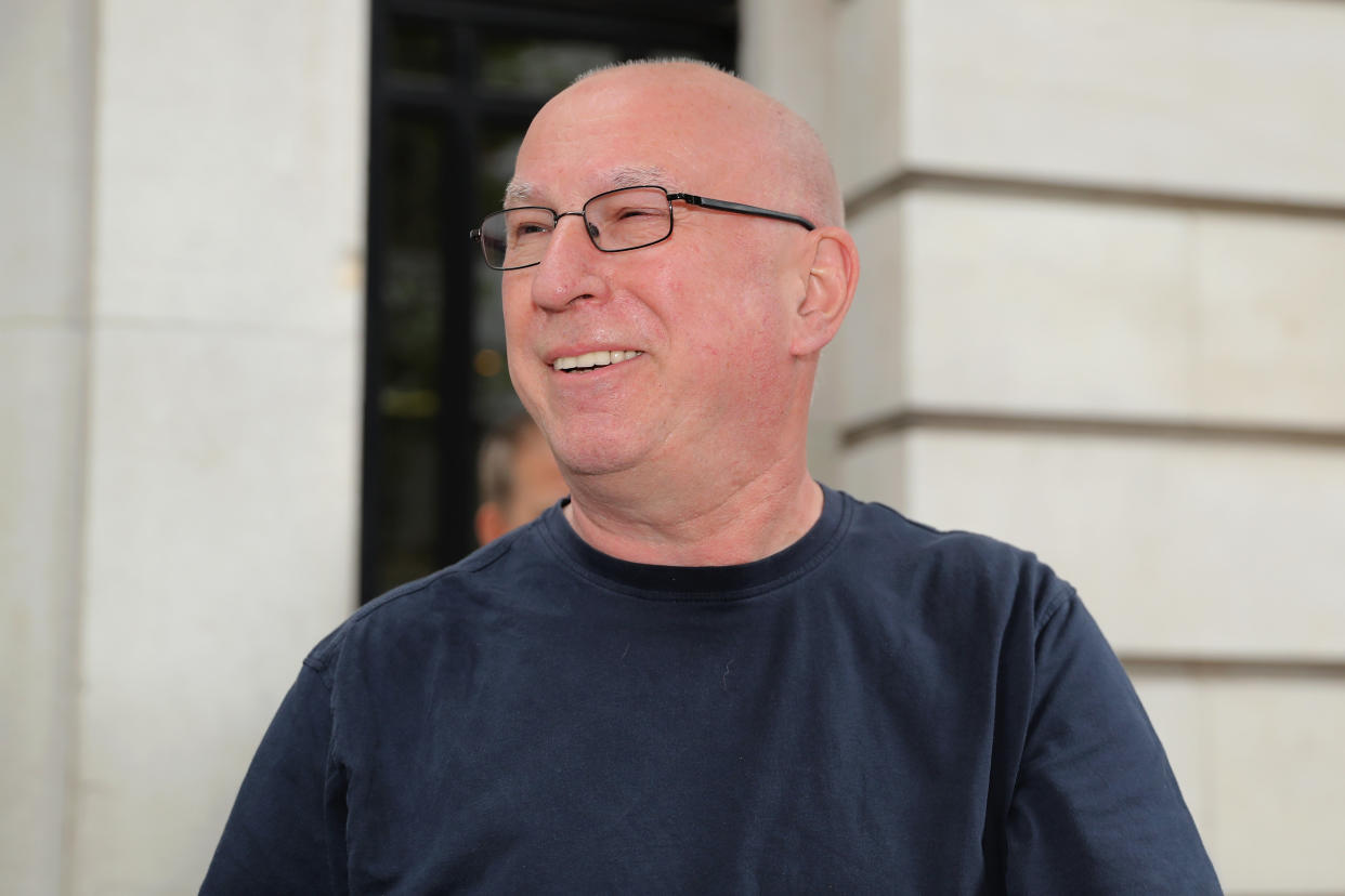 LONDON, ENGLAND - JULY 19:  Ken Bruce leaves the BBC after presenting his Radio 2 Show on July 19, 2017 in London, England. The BBC has published the pay of its top earning employees today as part of the corporation's annual report.  (Photo by Dan Kitwood/Getty Images)