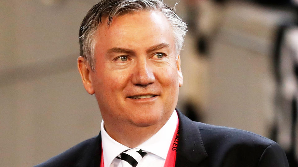 Eddie McGuire, pictured here during a Collingwood game in 2019.