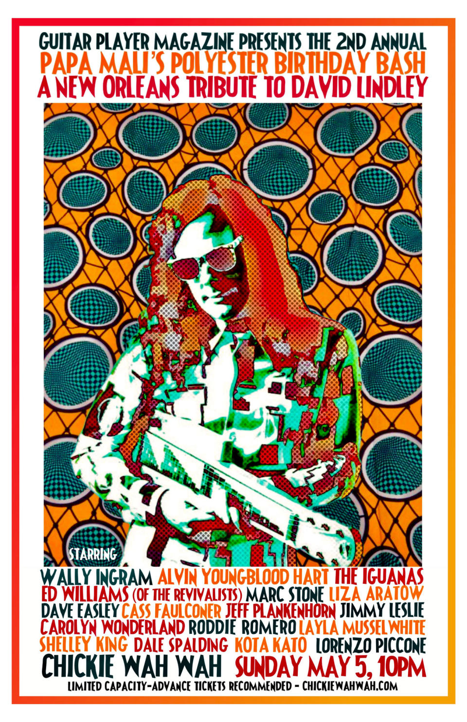 Guitar Player Presents David Lindley tribute poster