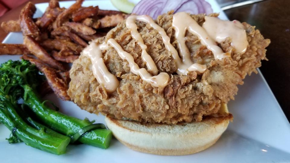 The FreeBird Firecracker Chicken Sandwich at Mattison’s Riverwalk Grille Bradenton.