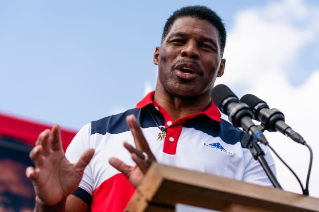 herschel-walker-abortion-clinic.jpg - Credit: Elijah Nouvelage/Getty Images