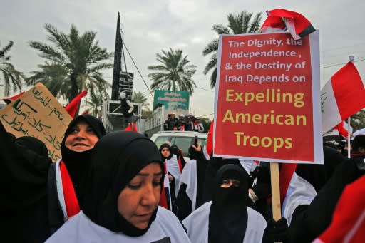 The protesters answered a call from populist Iraqi cleric Moqtada Sadr for a "million-strong" march