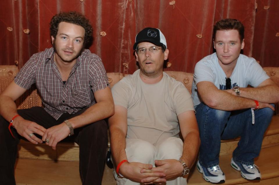 Danny Masterson, Chuck Pacheco and Kevin Connolly during The Light Group Hosts Bob Mancari's All In Weekend Poker Tournement at The Bellagio Hotel and Casino Resort at The Bellagio Hotel and Casino Resort in Las Vegas