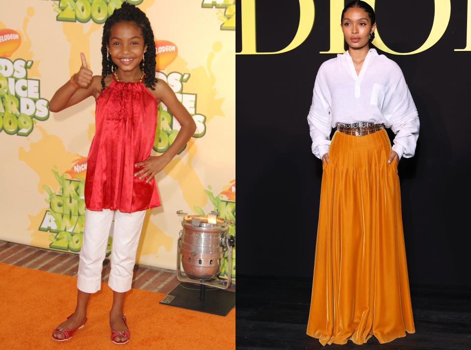 Yara Shahidi in 2009 vs 2023.