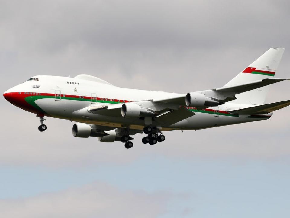 Omani Royal Flight's parked 747SP.