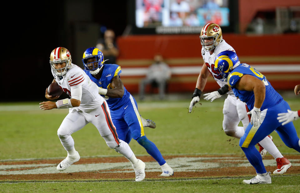 Sunday Night Football suffered another frustrating ratings evening with strong competition. (Photo by Michael Zagaris/San Francisco 49ers/Getty Images)