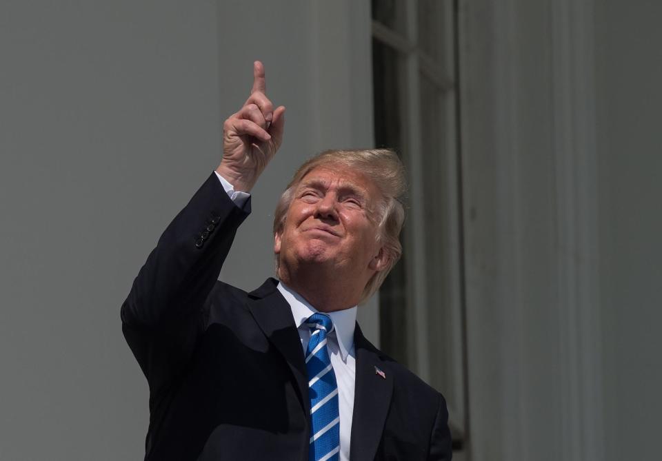 Donald Trump looking directly at the sun is 'most impressive thing president's ever done', says Fox News host Tucker Carlson