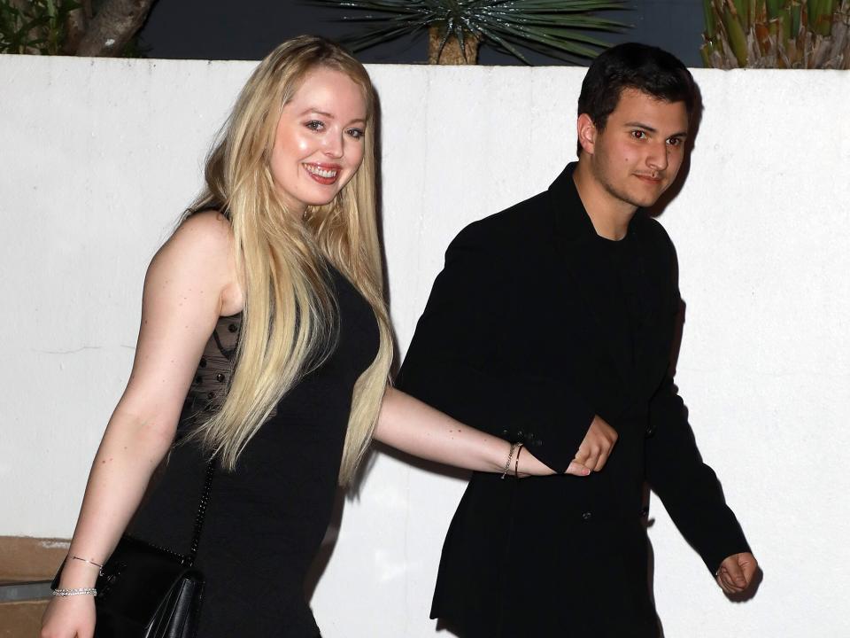 Tiffany Trump and Michael Boulos are seen at Le Majestic Hotel during the 72nd annual Cannes Film Festival at on May 19, 2019 in Cannes, France