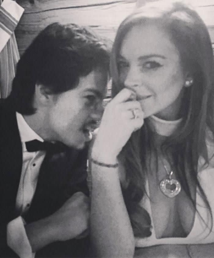 Lindsay Lohan is reportedly engaged to her younger, Russian heir boyfriend. Photo: Instagram