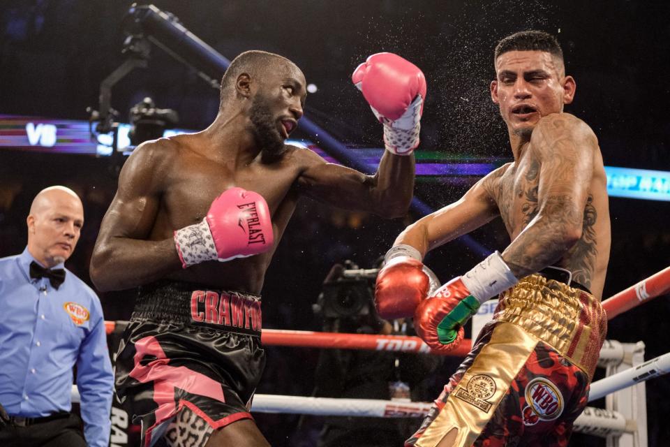 Crawford defended his title with a TKO win over Jose Benavidez last year. (Getty Images)