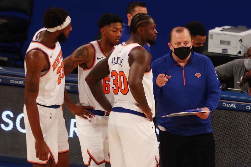 Under coach Tom Thibodeau, the Knicks made their first playoff appearance in eight years.