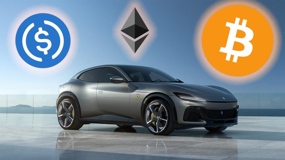 Ferrari Now Accepts Payment in Cryptocurrency Like It's Still 2021 photo