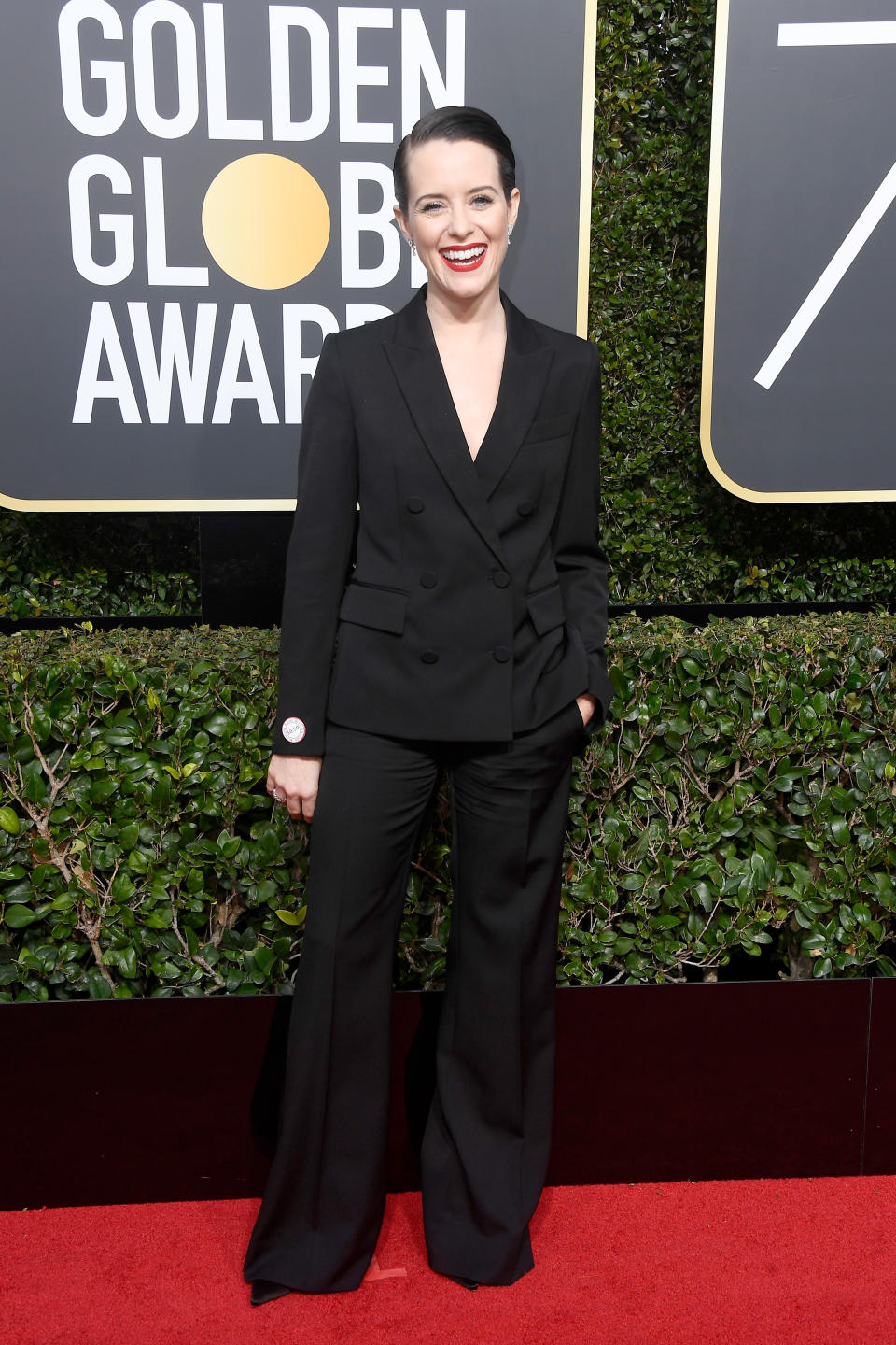Claire Foy at The 75th Annual Golden Globe Awards