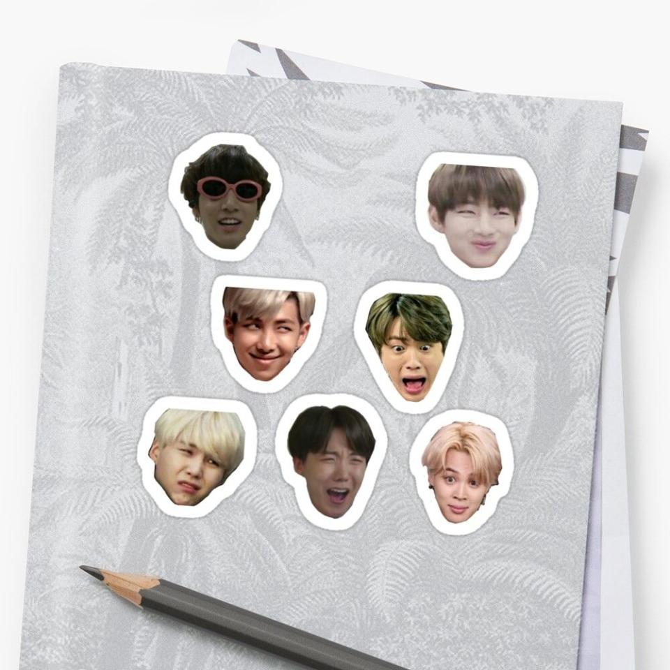 6) BTS Stickers