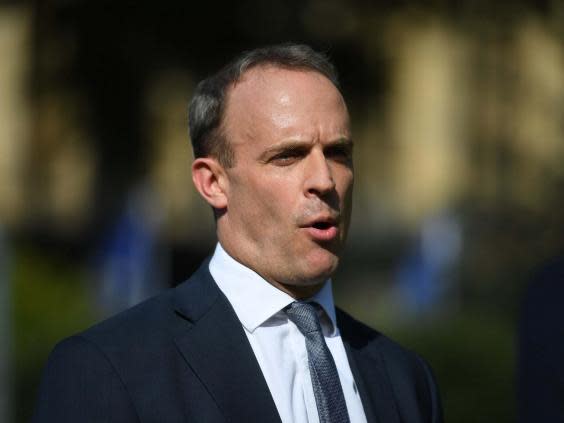 Dominic Raab has previously stated the UK always pays its way (PA)