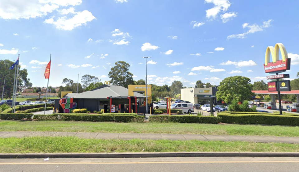 A McDonald's restaurant in Bonnyrigg has been added to the list of exposure sites. Source: Google Maps