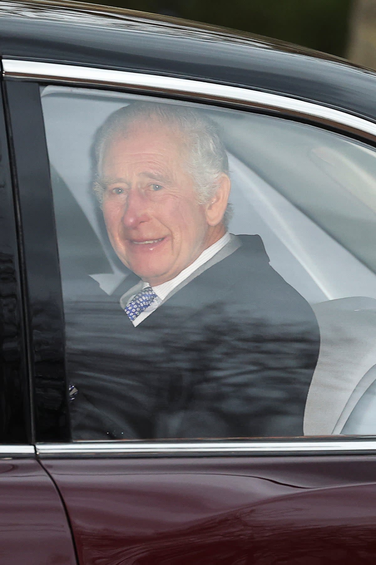 King Charles leaving Clarence House on Tuesday following the announcement of his shock cancer diagnosis (REUTERS)
