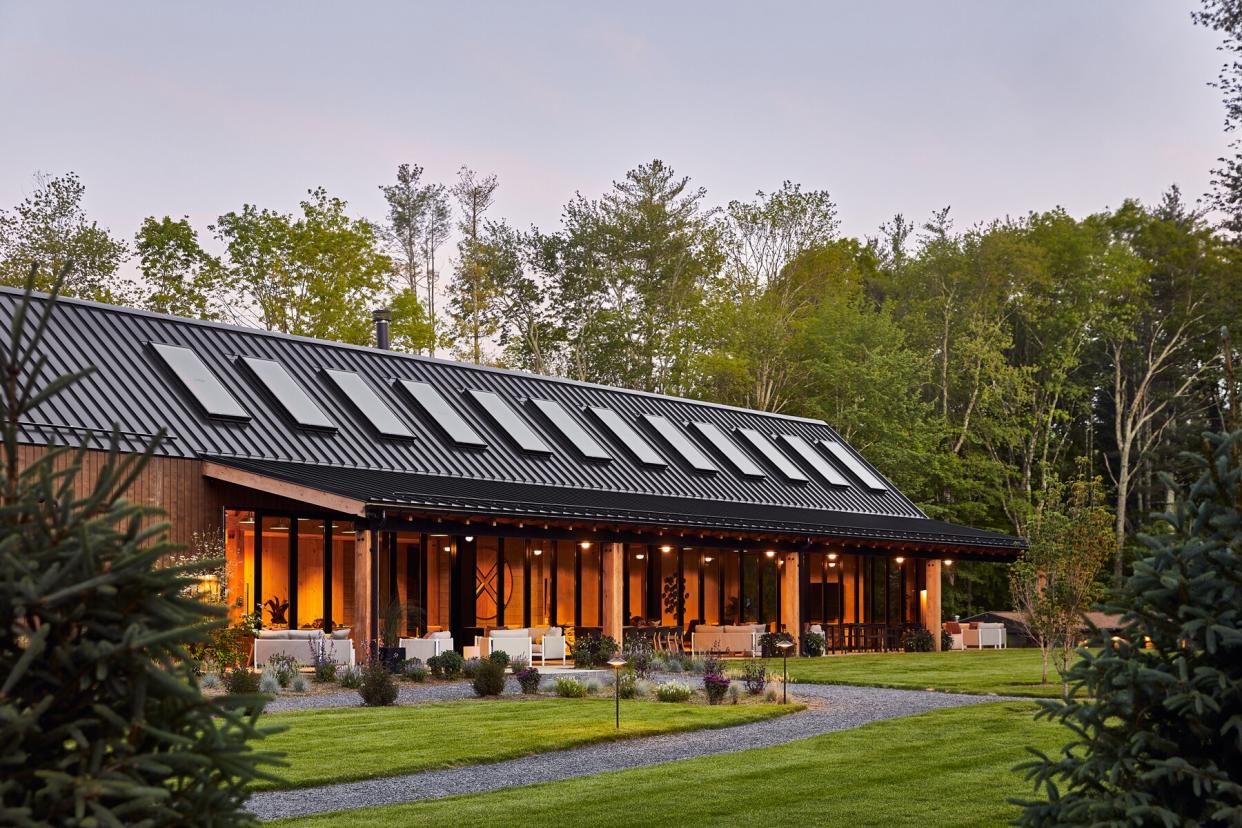 Auto Camp Catskills, interiors and exterior of the main house and airstream stays