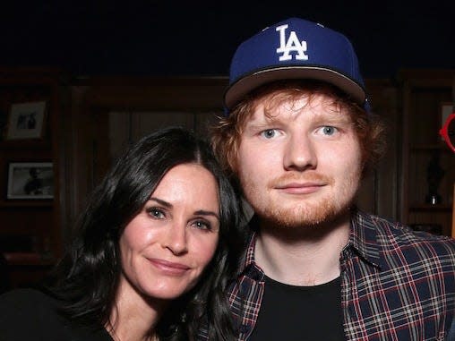 Courteney Cox Ed Sheeran