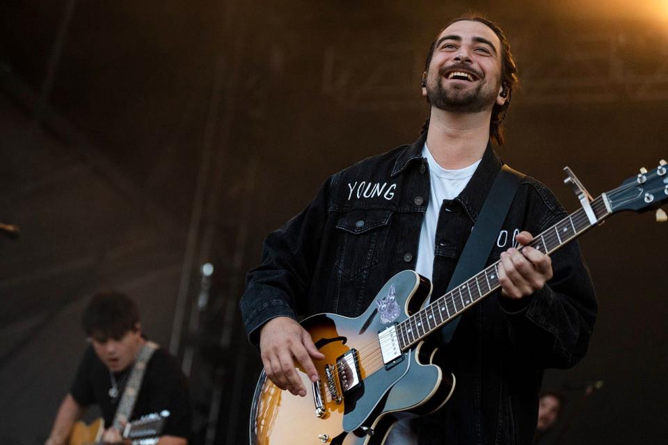 Noah Kahan performs on the T-Mobile stage during Austin City Limits weekend two, day two on Saturday, Oct. 14, 2023.