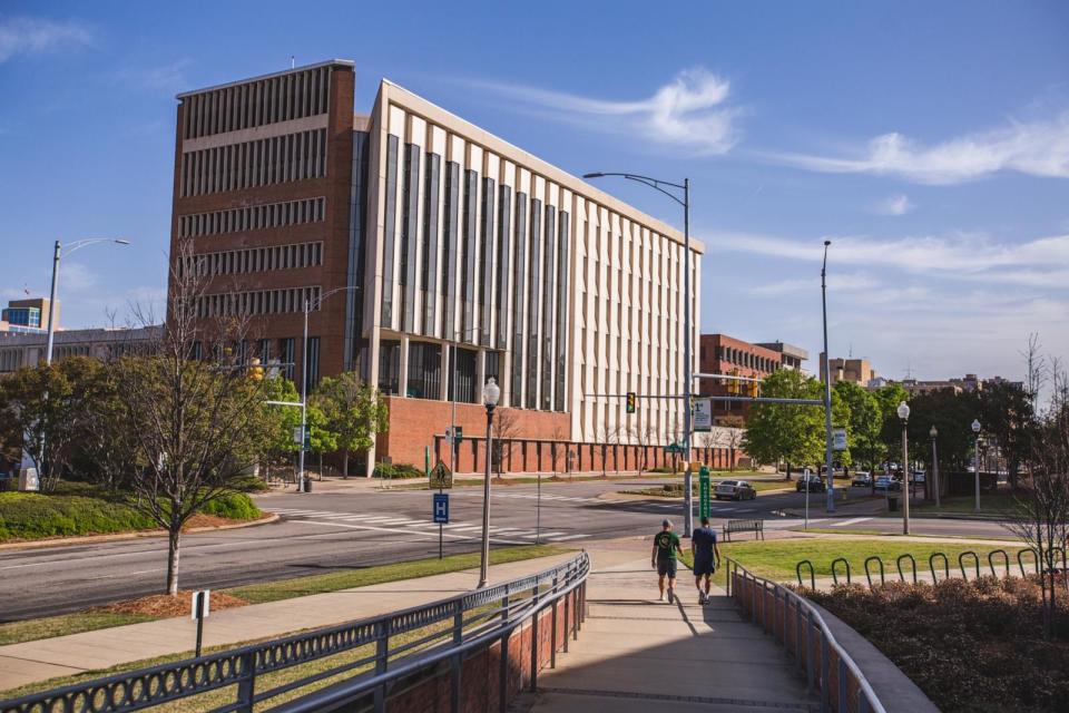 PHOTO: Buildings and streets at University of Alabama at Birmingham (UAB) campus, in Birmingham, Ala., April 1, 2023. (Tiago Pestana/Shutterstock, FILE)
