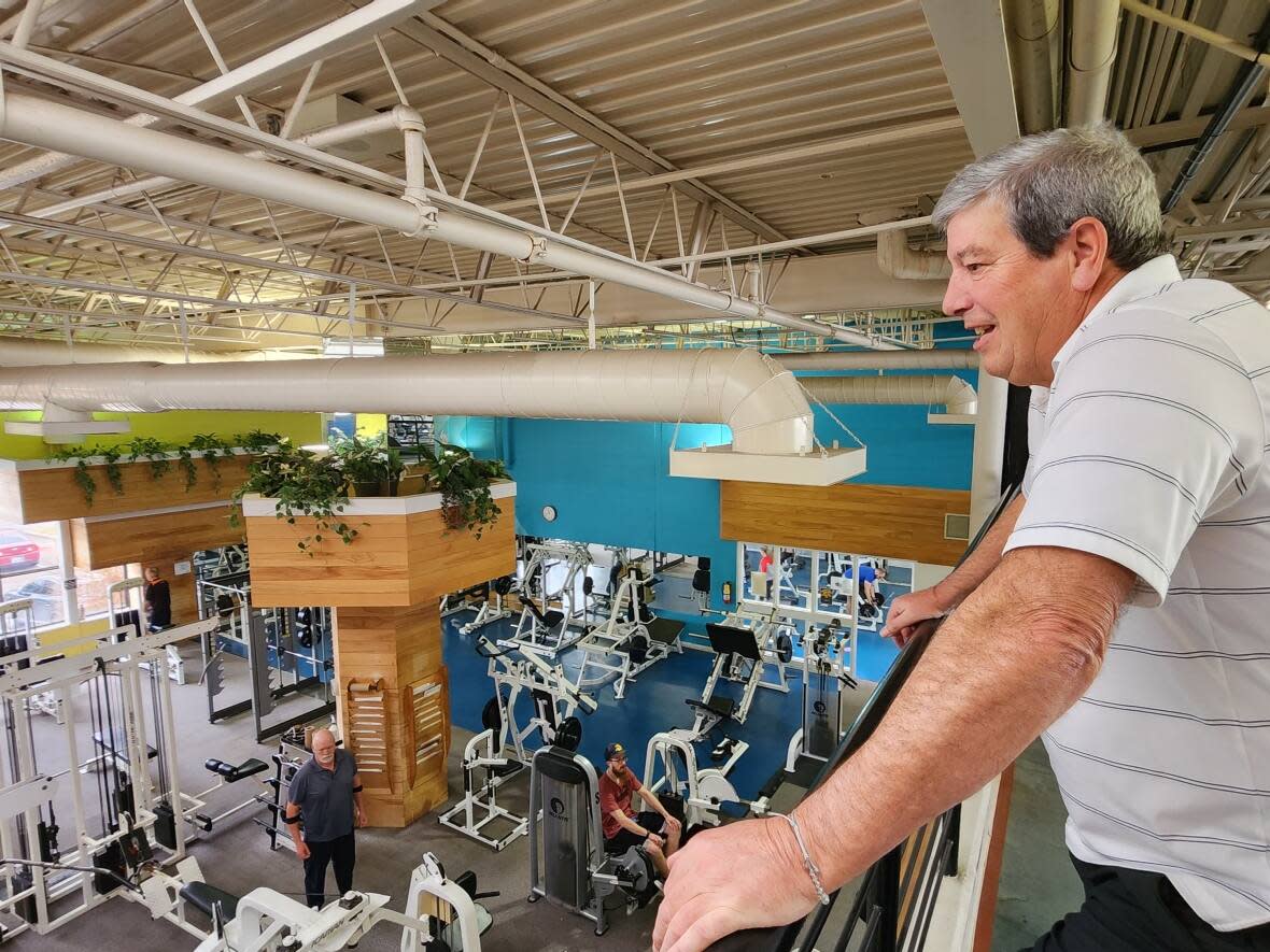 Alec Pinchin, owner of Fitness Forum in London, Ont., says the first 60 days of exercising at a gym are the most critical in a new year. (Clement Goh/ CBC News - image credit)