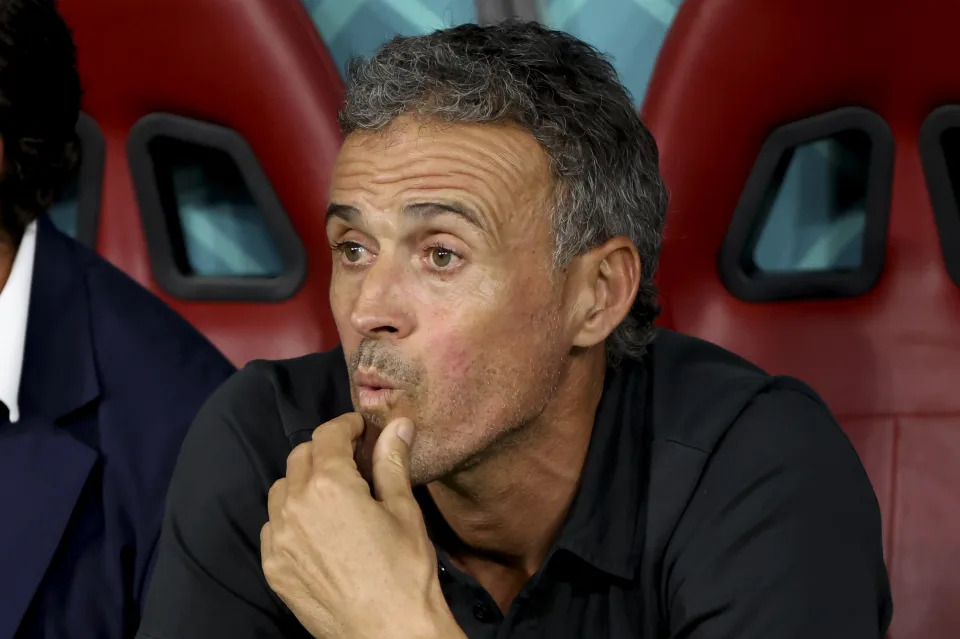 Técnico da Espanha, Luis Enrique acompanhou em transmissão ao vivo o jogo do Brasil.