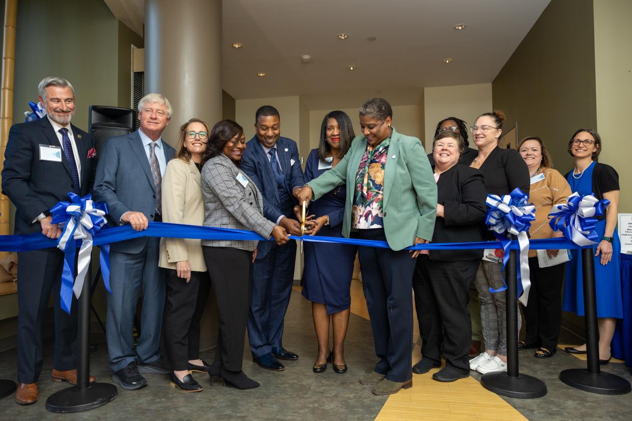 Fayetteville State University officials and others participated in a ribbon-cutting on Monday, Dec. 12, 2022, for  a program that will train Sexual Assault Nurse Examiners. It is the first of its kind at an HBCU.