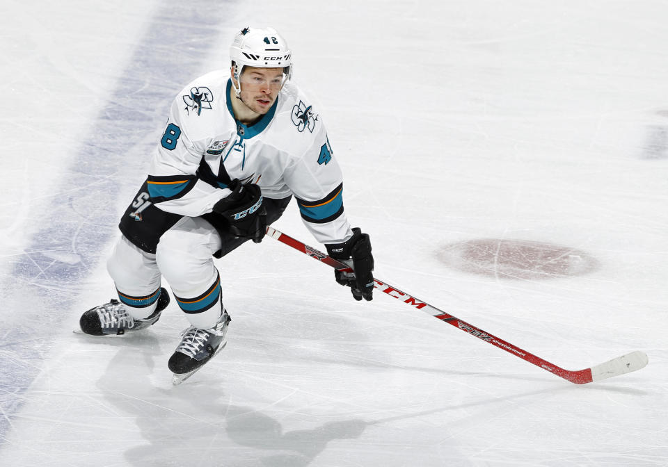 Tomas Hertl is poised to have a career-year this season. (Photo by Bruce Kluckhohn/NHLI via Getty Images)