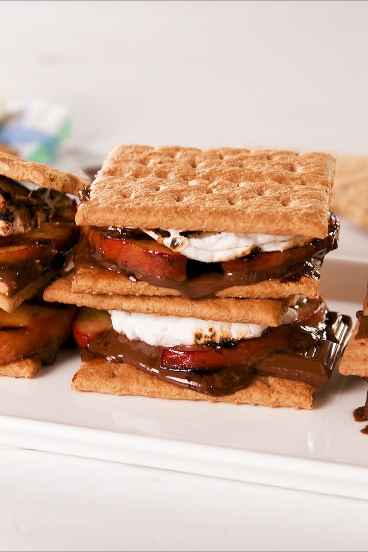 Grilled Peach S'mores