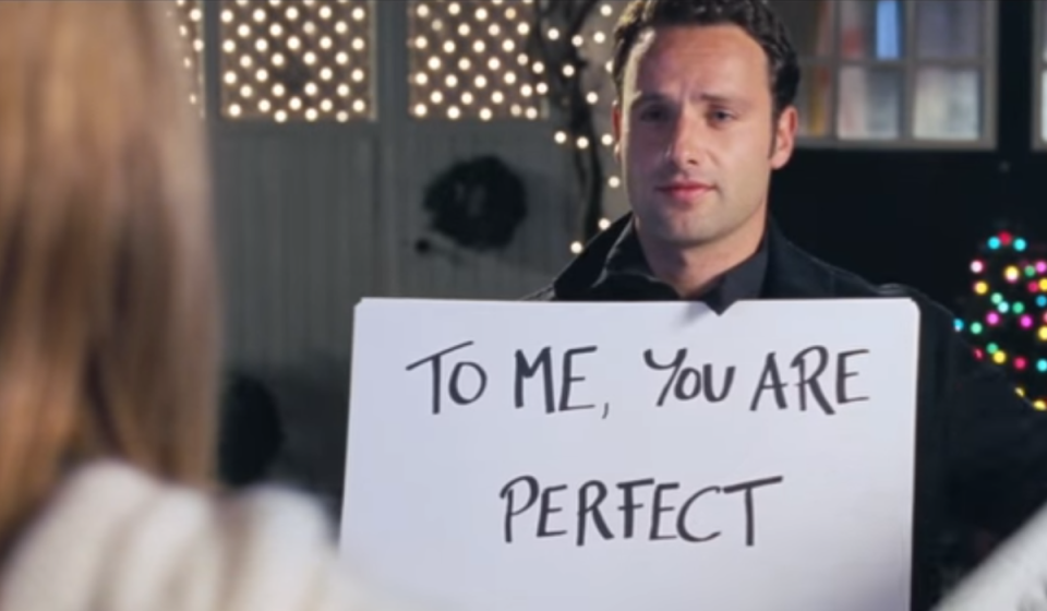 ‘Love Actually’ cue-card scene (Universal)