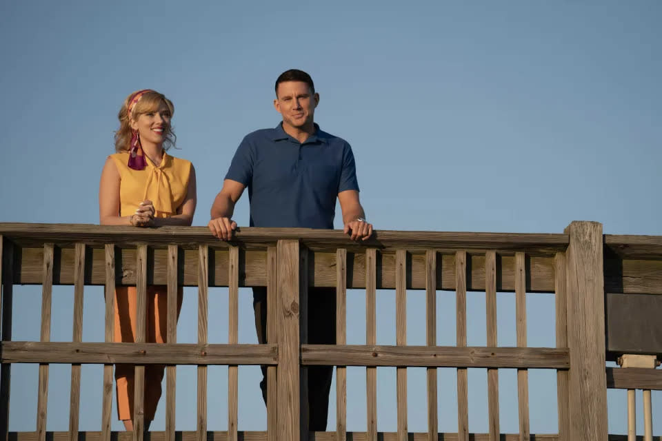 Scarlett Johansson und Channing Tatum spielen in „To the Moon“ die Hauptrollen. (Sony Pictures UK)
