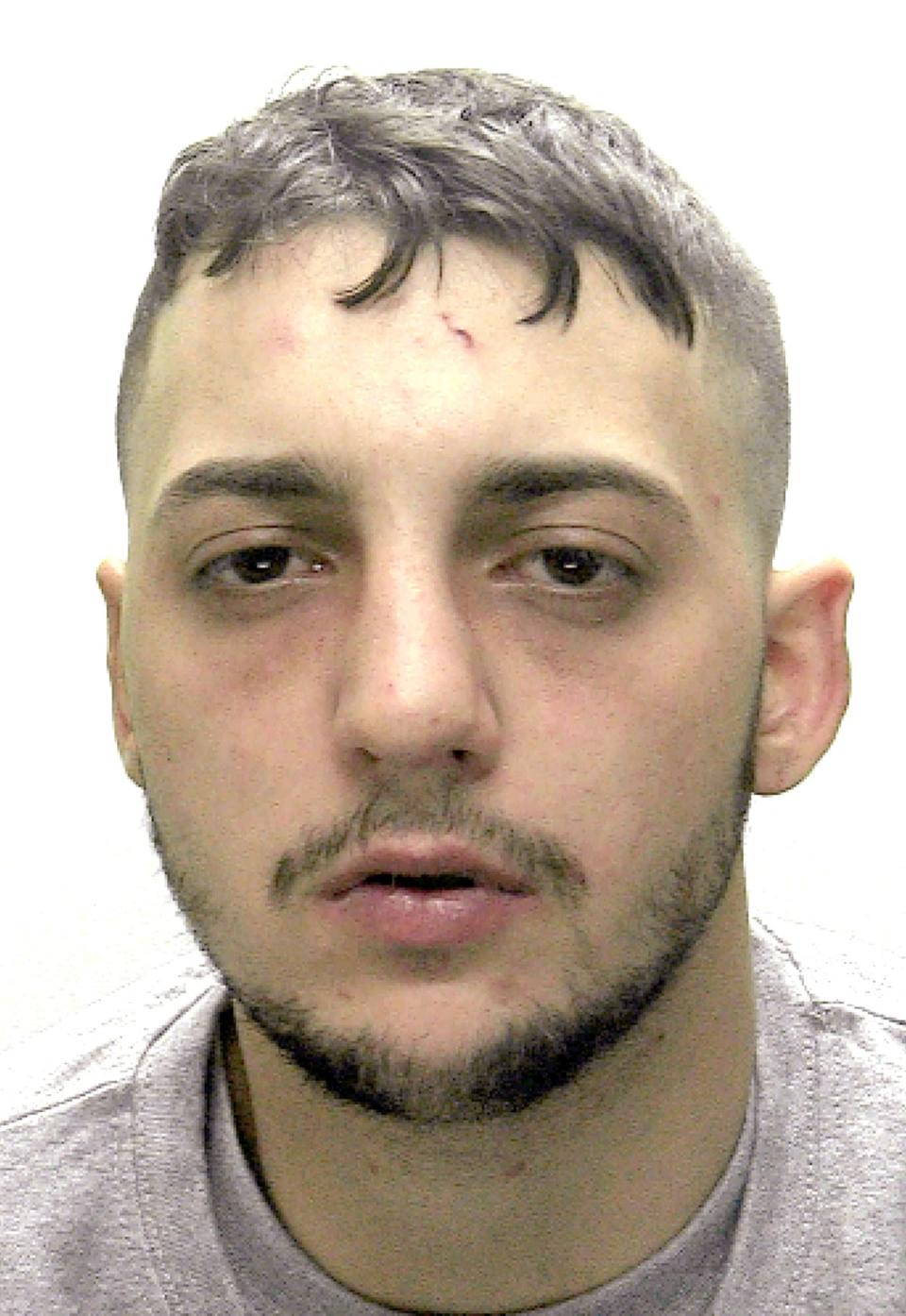Jake Hill, 25, who stabbed five people in a matter of seconds outside the Eclipse nightclub in Bodmin, Cornwall, with a serrated hunting knife. (Devon and Cornwall Police/PA Wire)