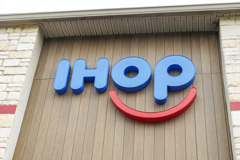 Fleming Island, Jacksonville, Florida, IHOP, pancakes restaurant sign and logo. (Photo by: Jeffrey Greenberg/Universal Images Group via Getty Images)