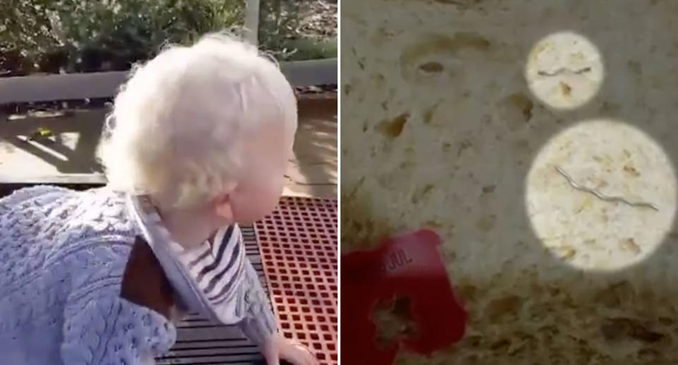 Mias Bakery in Perth has recalled bread from shelves after toddler Sergio Derada’s parents found metal wire in one of his sandwiches. Source: 7 News