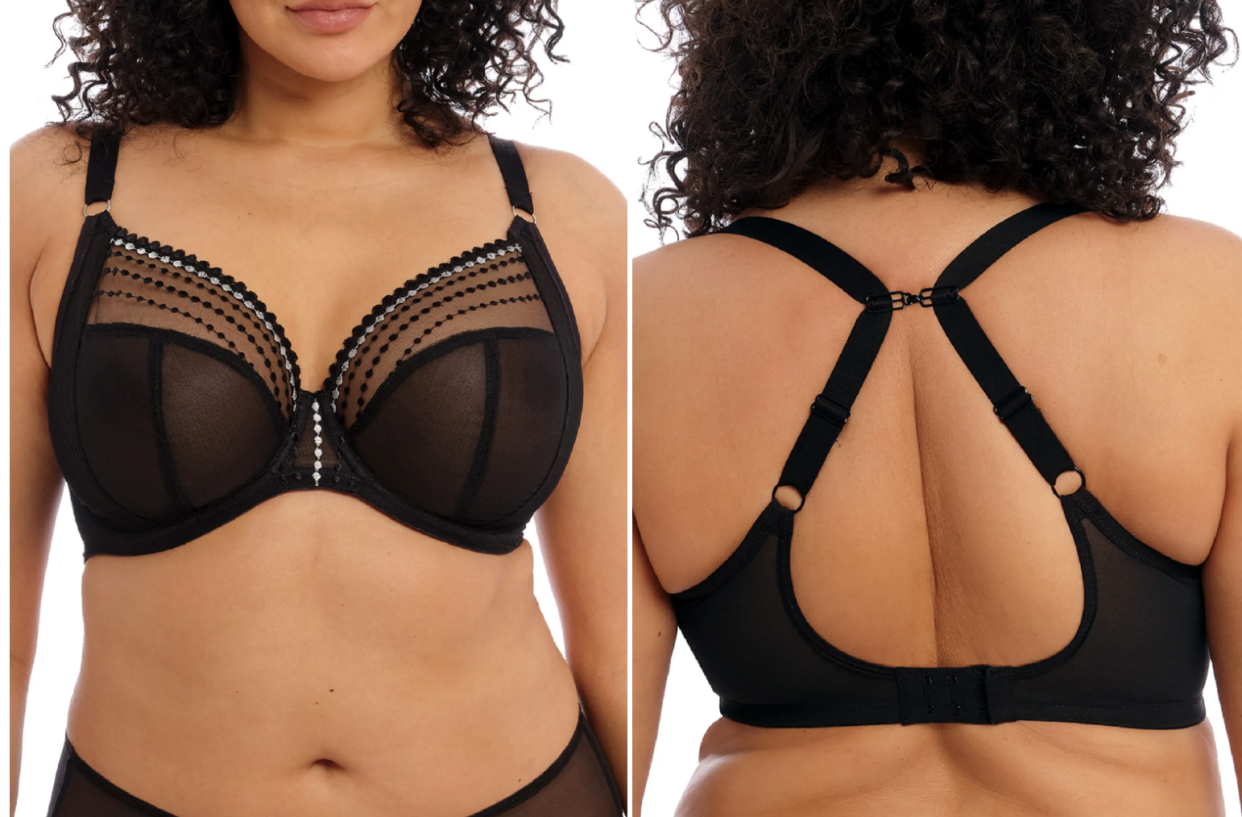 The Elomi Matilda Full Figure Underwire Plunge Bra, available at Nordstrom, is a shopper favourite for women with larger busts.