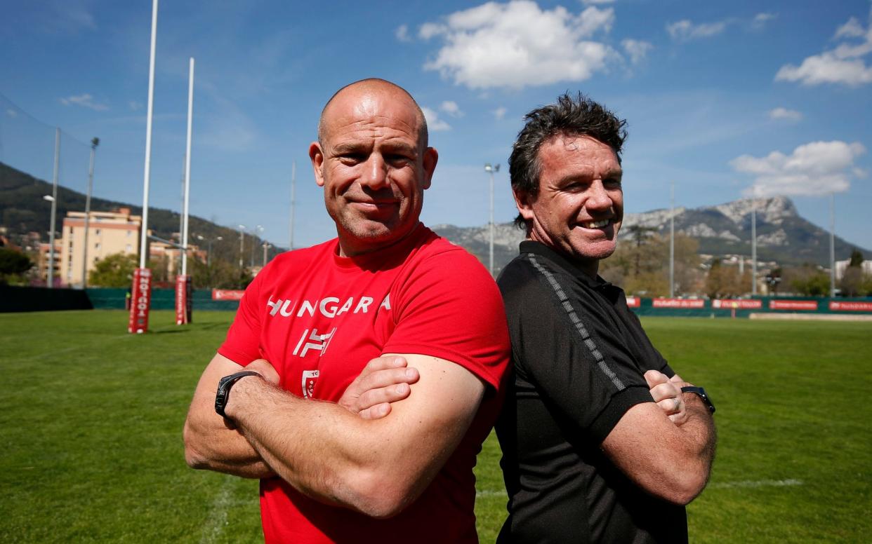 Mike Ford and Richard Cockerill at Toulon  - EPA