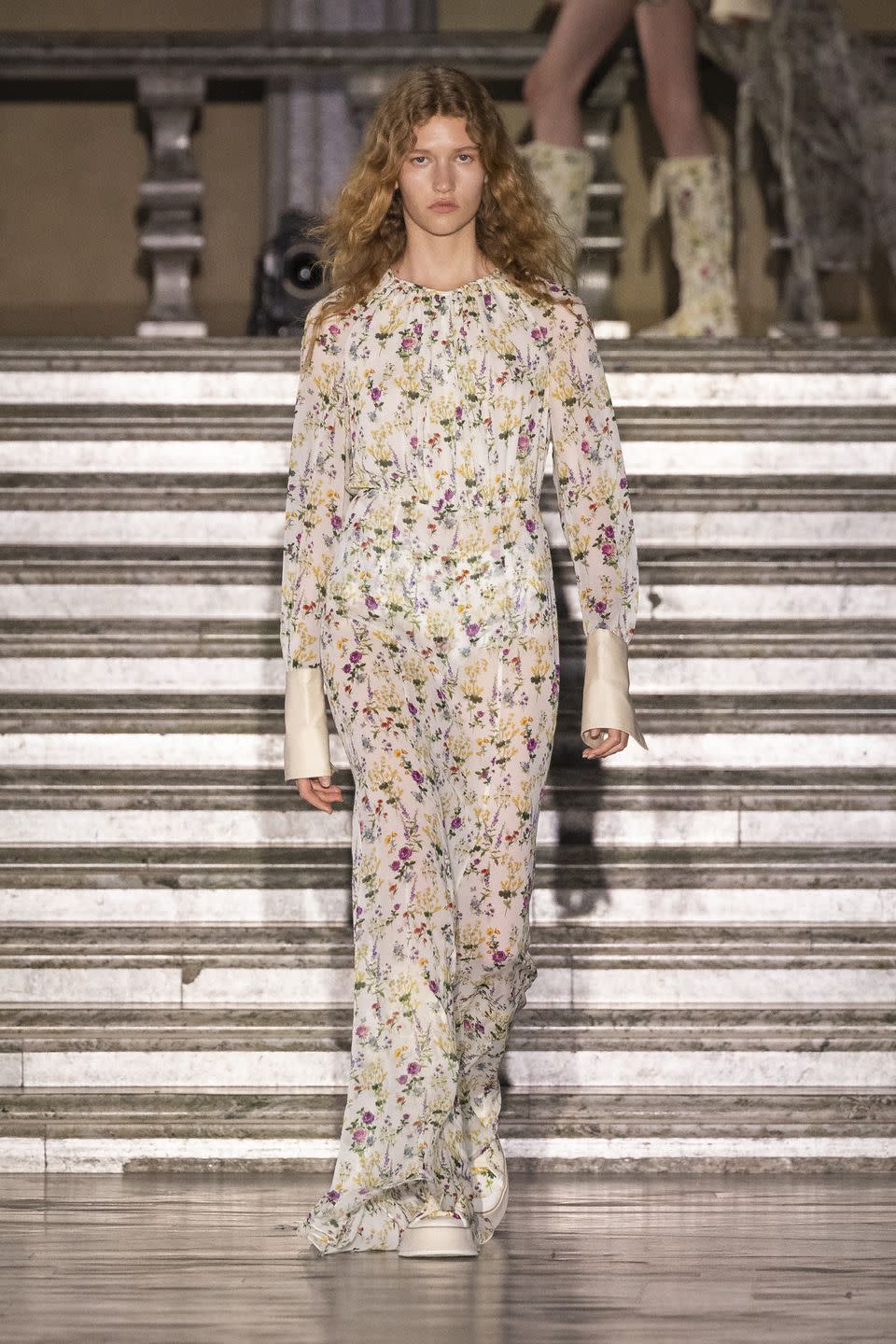 stockholm, sweden june 11 a model walks the runway during the max mara resort 2024 collection fashion show at stockholm city hall on june 11, 2023 in stockholm, sweden photo by michael campanellagetty images