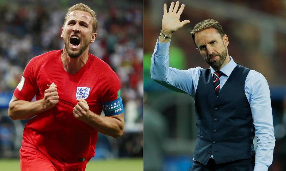 Harry Kane and Gareth Southgate impressed with England at the World Cup.