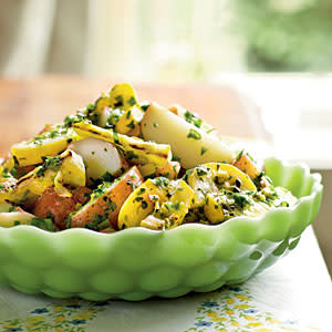 Potato Salad with Herbs and Grilled Summer Squash