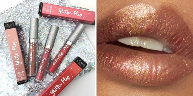 We Tested This Nude Glitter Lipstick